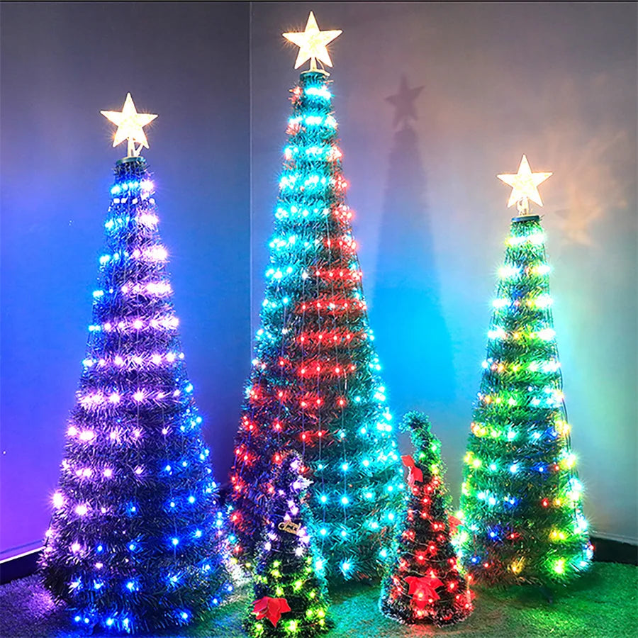 LUMISHOW RGB Smart LED Kerstslinger – 10M/20M - buitenverlichting - sfeerbeeld