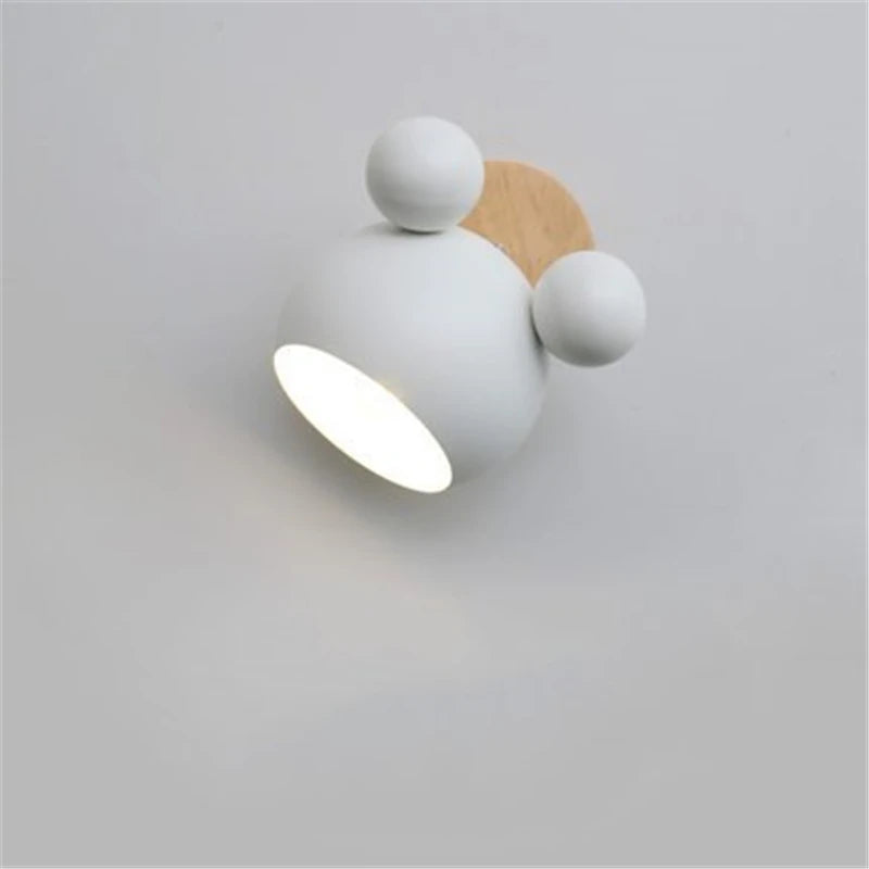 Nordic Mickey Wandlamp – Designlamp voor Slaapkamer, Hal & Kinderkamer - wandlamp & tafellamp - detail