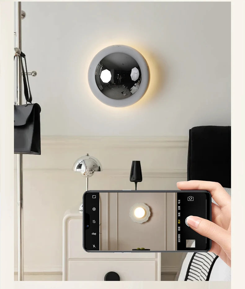 LumiBau Luxe Bauhaus Ronde Wandlamp - wandlamp