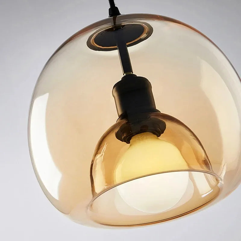 Aurora Glass Pendant Light - hanglampen - in de kamer