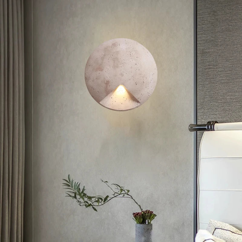 STONELUX ArtaGlow Natuurstenen Wandlamp - wandlamp - zijaanzicht