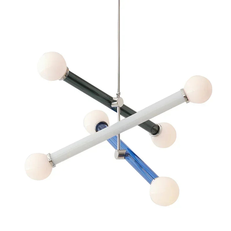 ArtGlow Moderne Kleurrijke Kroonluchter - hanglampen - close-up