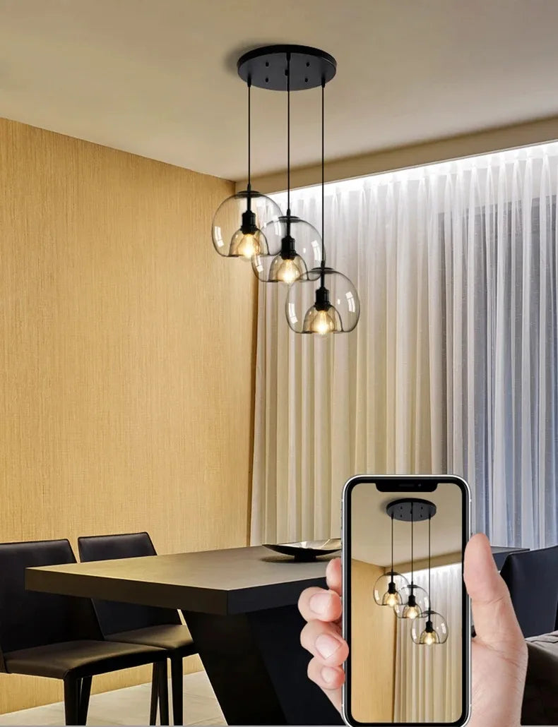 Aurora Glass Pendant Light - hanglampen - detail