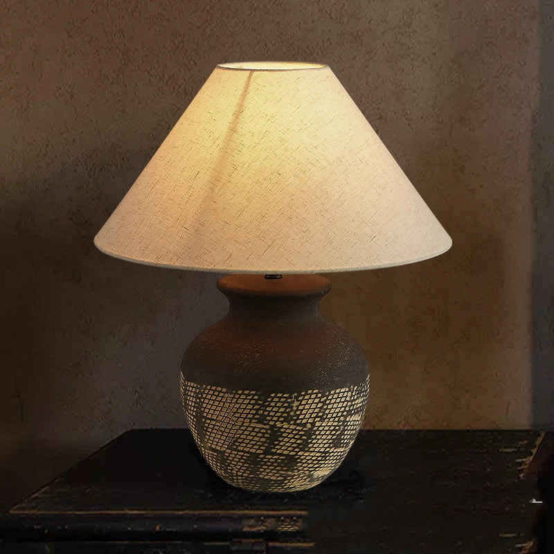 ZenGlow Handcrafted Ceramic Table Lamp - wandlamp & tafellamp - detail
