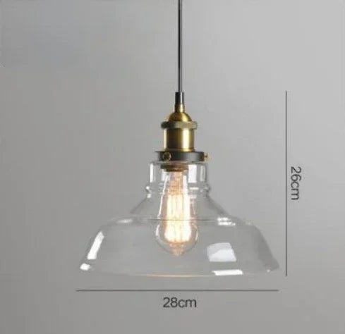 NordicLoom – Modern Loft Pendant Lamp with Glass