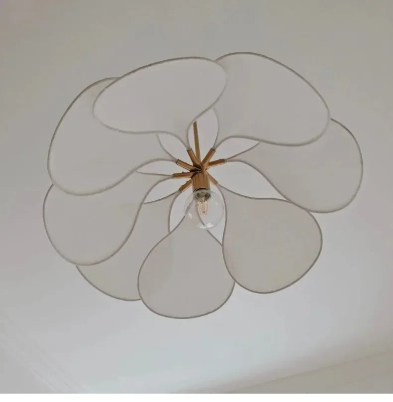 LumaFlora Petal Light – Stoffen Kunst Hanglamp met Kleurrijke Bloembladen - hanglampen - gemonteerd