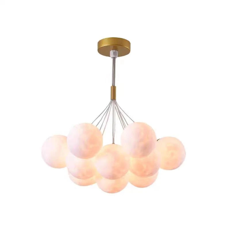 DreamGlow KidsChandelier – Moderne 3D-Print Kinderkamer Hanglamp - hanglampen - close-up