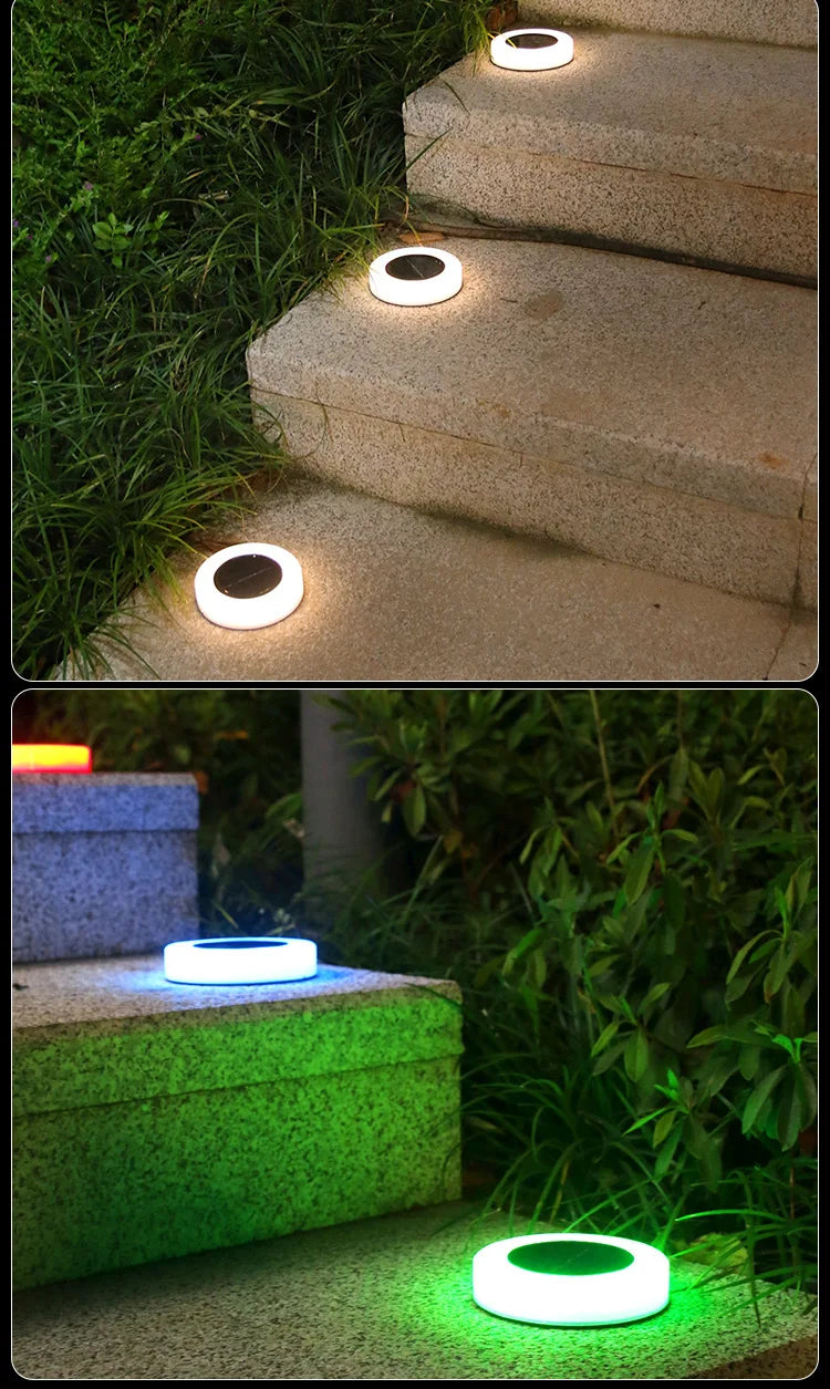 Moderne Zonne-Energie LED Tuinlamp - buitenverlichting - sfeerbeeld