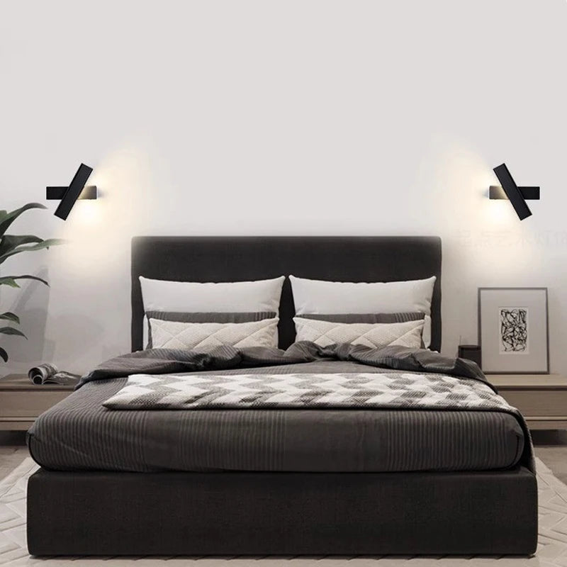 Nordic FlexGlow – Minimalistische Draaibare LED Wandlamp - wandlamp - close-up
