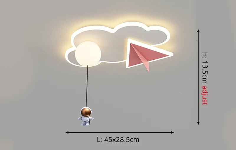 CosmoGlow Astronaut Wolkenplafondlamp - plafondlamp - materiaaldetail