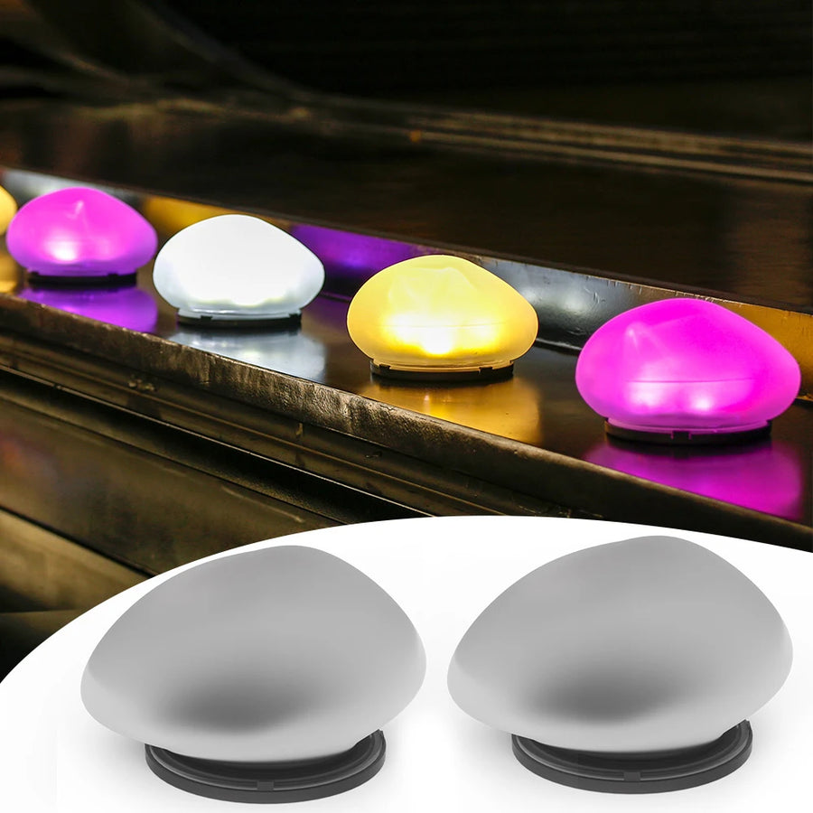 LUXGLOW Solar Pebble Outdoor Lamp