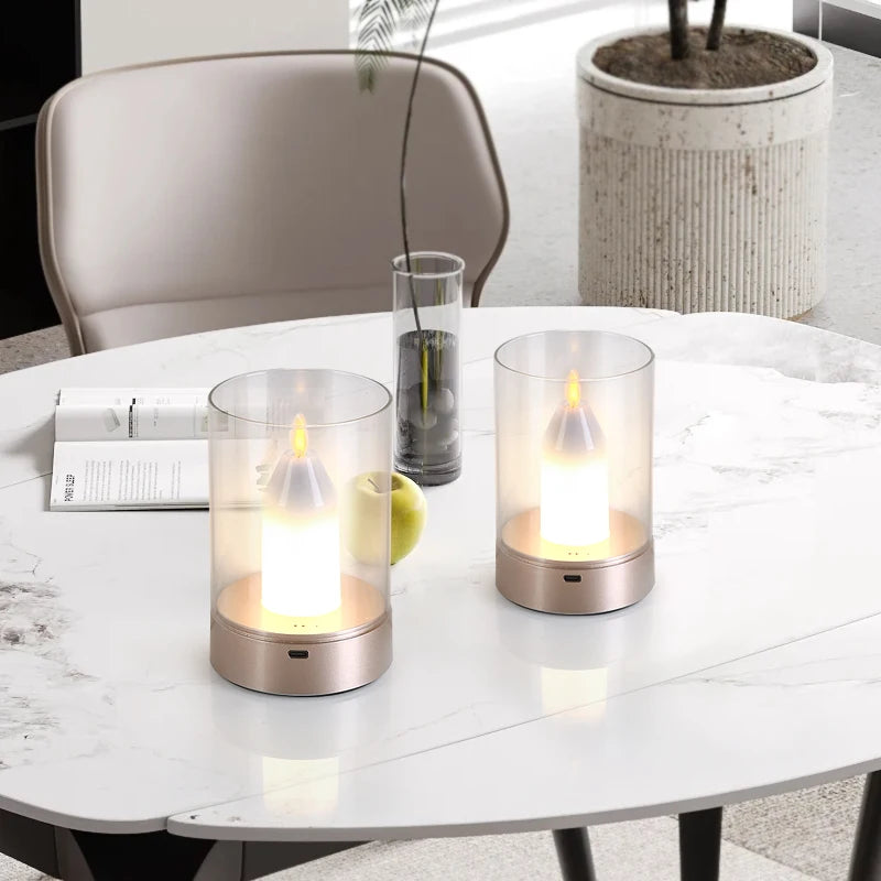 LUMAFLAME Touch LED Kaarslamp - tafellampen - detail