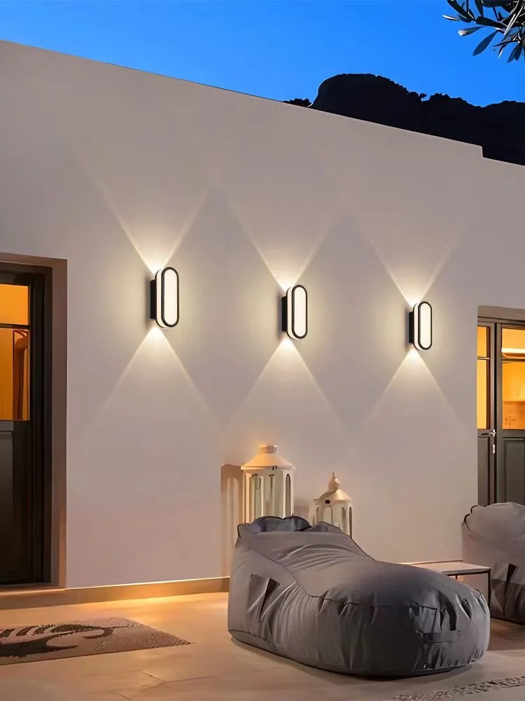 NordiLux LED Wandlamp – Waterdichte Moderne Wandverlichting voor Buiten en Binnen - wandlampen - sfeerbeeld