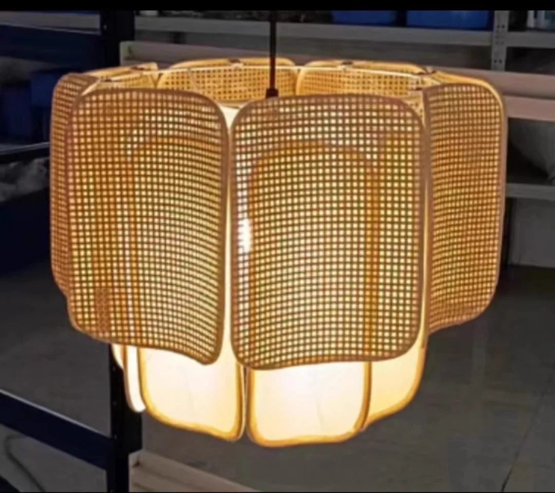 Japanse Wabi Sabi Boheemse Rotan Hanglamp - hanglampen - verlicht