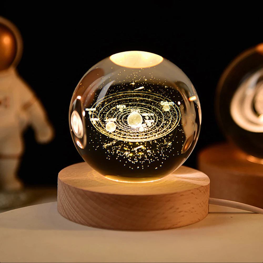 Lumea Galaxy Kristallen Nachtlamp - tafellampen - afmetingen