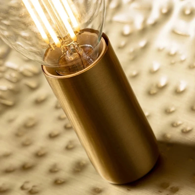 Minimalistische Koperen Hanglamp in Lotusblaad Ontwerp - hanglampen - materiaaldetail