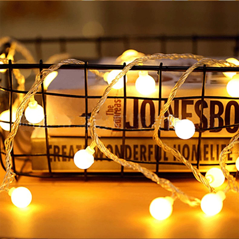 LumiGlobe 10M Kleine Bol Fairy Lights – USB/Batterij - hanglampen - in de kamer
