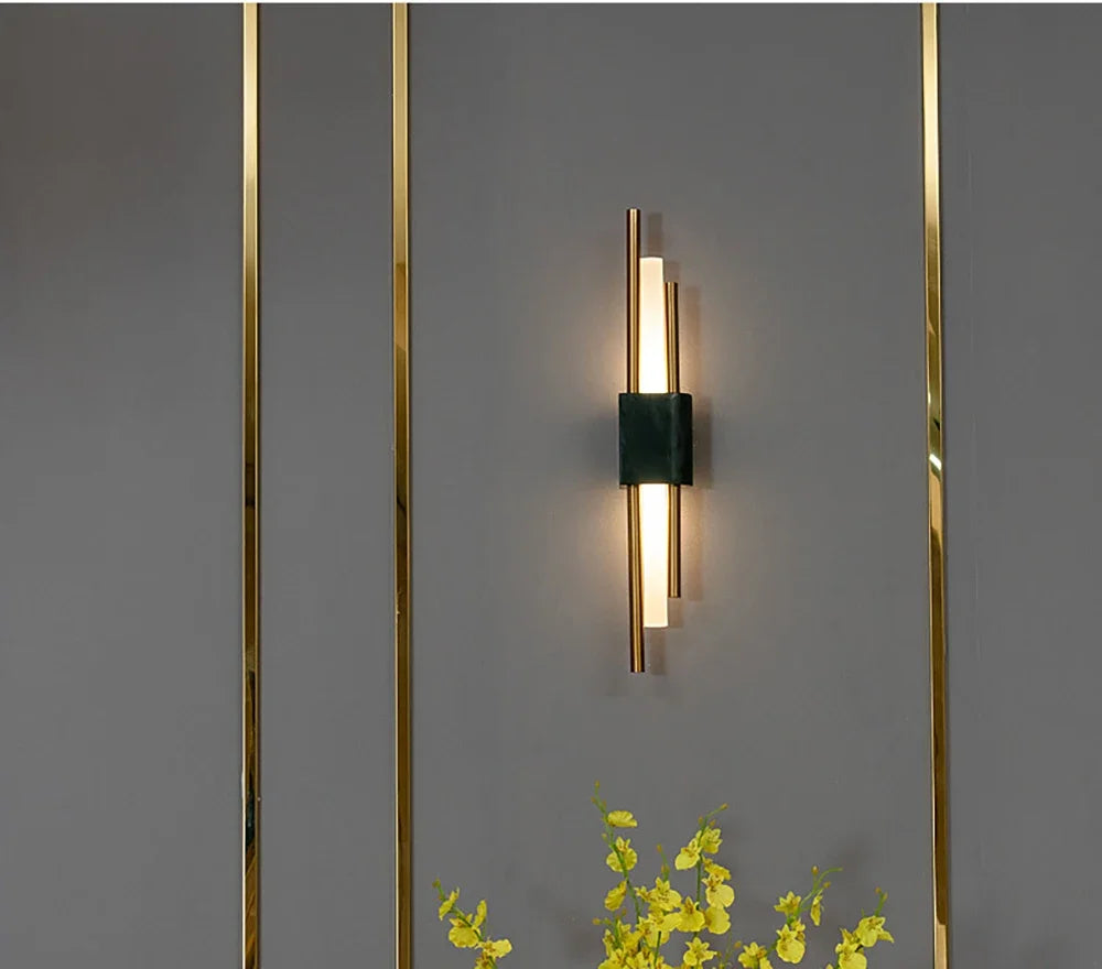 Modern Luxe Marmeren LED Wandlamp - wandlamp - materiaaldetail
