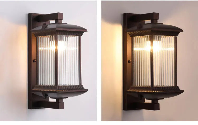 TerraGuard Classic – Waterdichte Buitenwandlamp van Metaal - buitenverlichting - close-up
