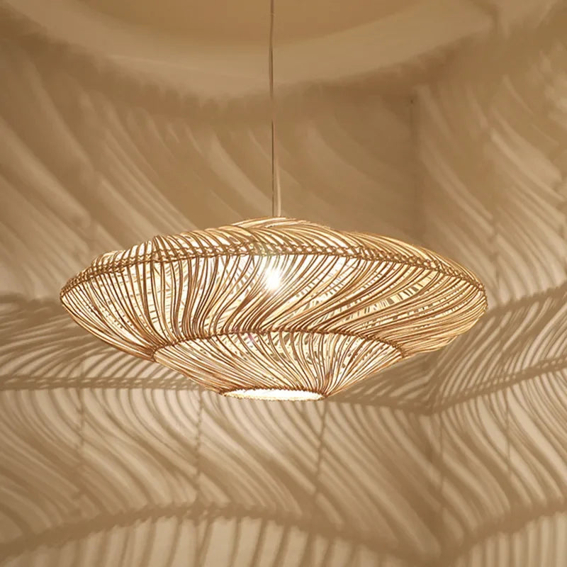 ZenRattan – Japanse Wabi-Sabi LED Hanglamp - plafondlamp - afmetingen