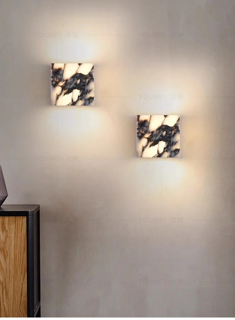 LUMARIS MarbleGlow LED Wandlamp - wandlamp - afmetingen
