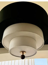 Boho Green Fabric Hanging Lamp