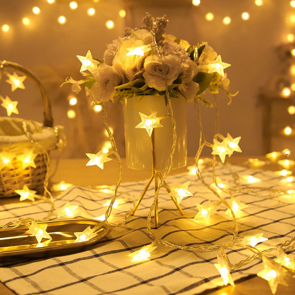 StellaGlow LED Sterren Sfeerverlichting – 51-100 LED’s Batterijgevoed - buitenverlichting - verlicht