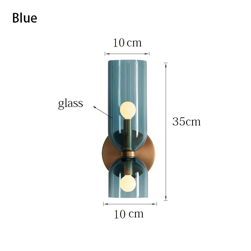 AuroraNord Luxe Glazen Wandlamp - wandlamp - gemonteerd