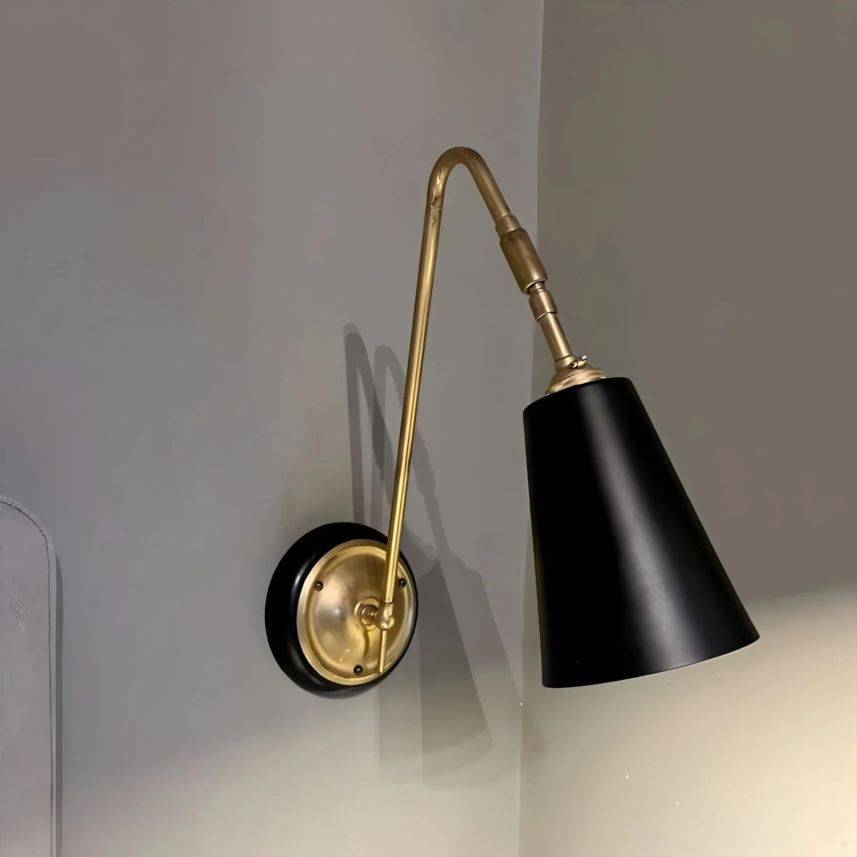 Auréno Retro Messing Wandlamp - wandlamp - close-up