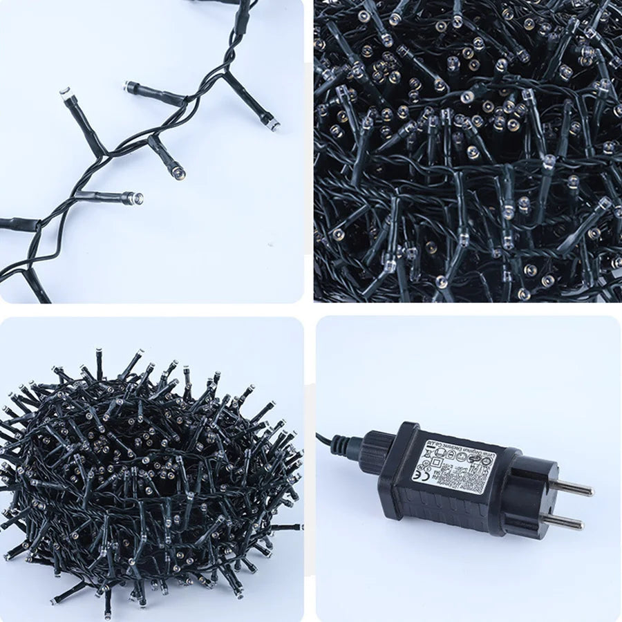FIREFESTA – 1000/1500 LED Kerst Firecracker Slinger Verlichting - buitenverlichting - zijaanzicht