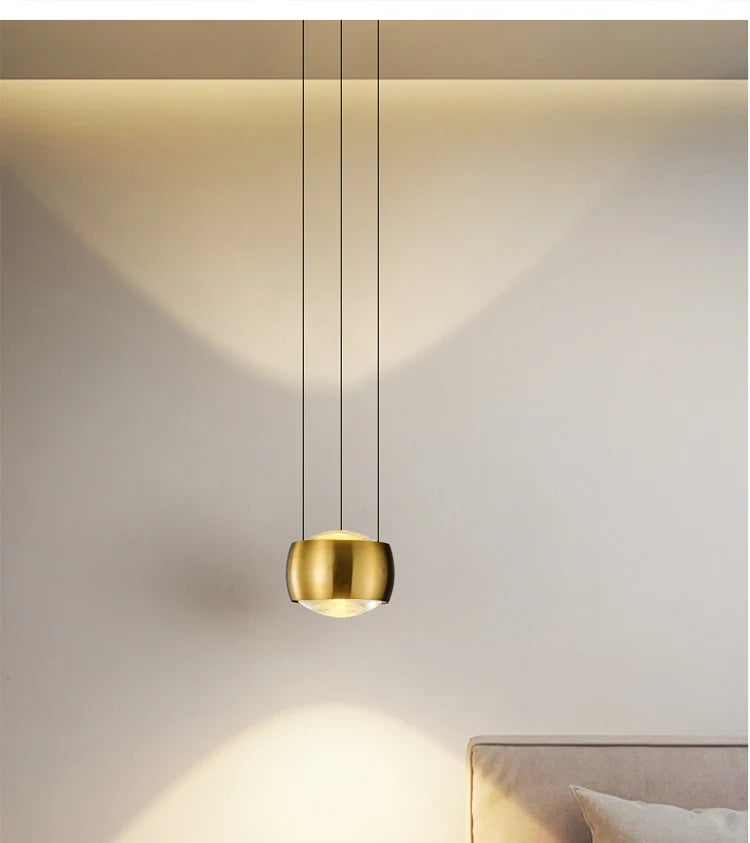 Modern Elegance Hanging Pendant Light – Luxe Verlichting voor Elke Ruimte - hanglampen - zijaanzicht