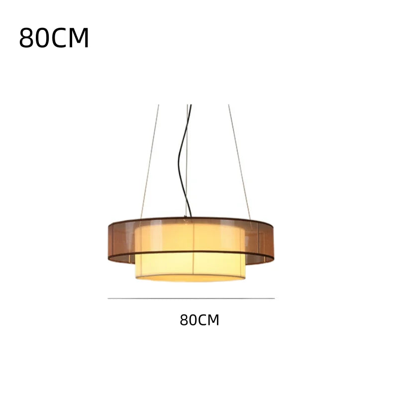 Luxe “SilkAura Moderne Hanglamp” - hanglampen - zijaanzicht