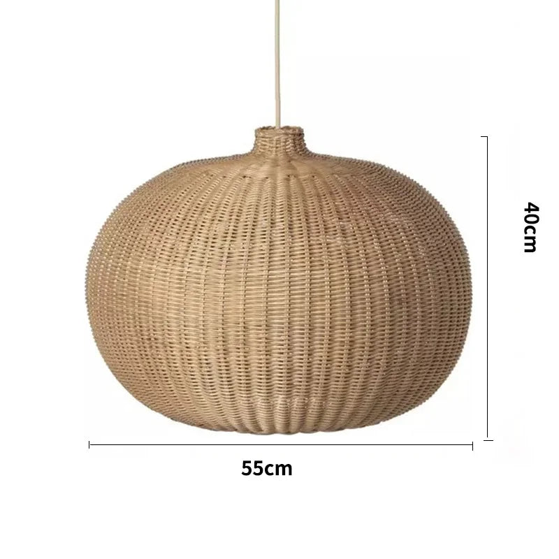 Bohemian Wicker Pendant Light - hanglampen - zijaanzicht
