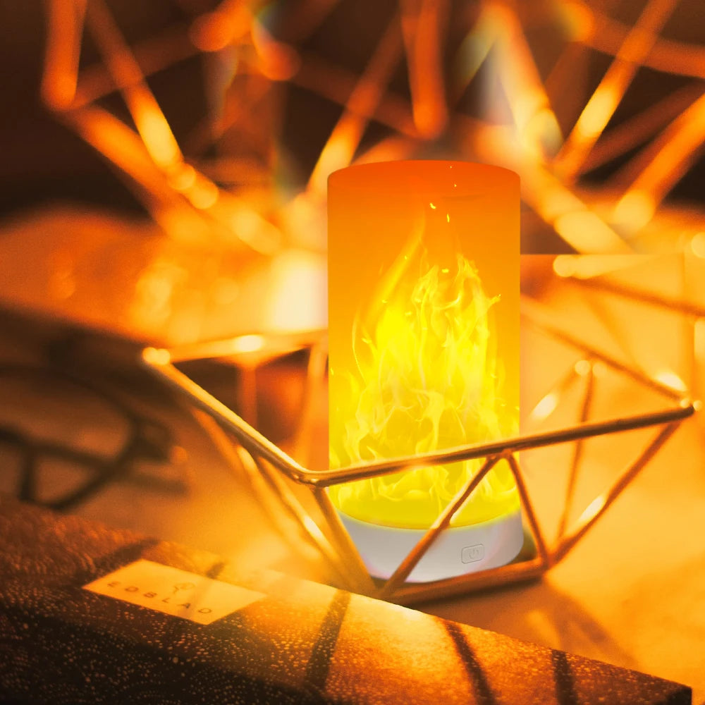FLAMO USB Oplaadbare LED Vlamlamp - tafellampen - gemonteerd