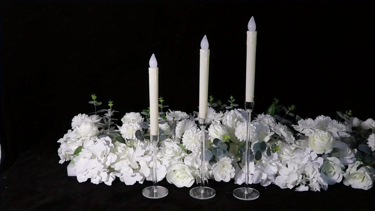 LumenAcry Heldere Acryl Kandelaar Set (3-delig) - tafellampen - verlicht