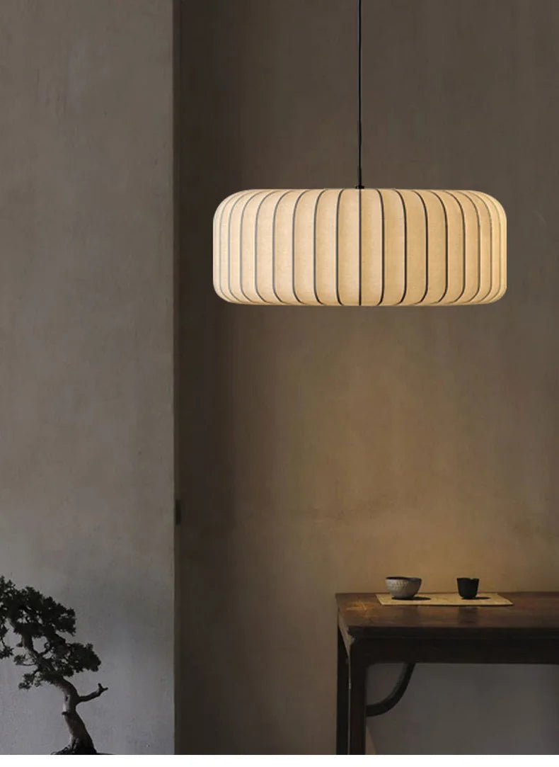 Modern Japanese Wabi Sabi Zijdehanglamp - plafondlampen