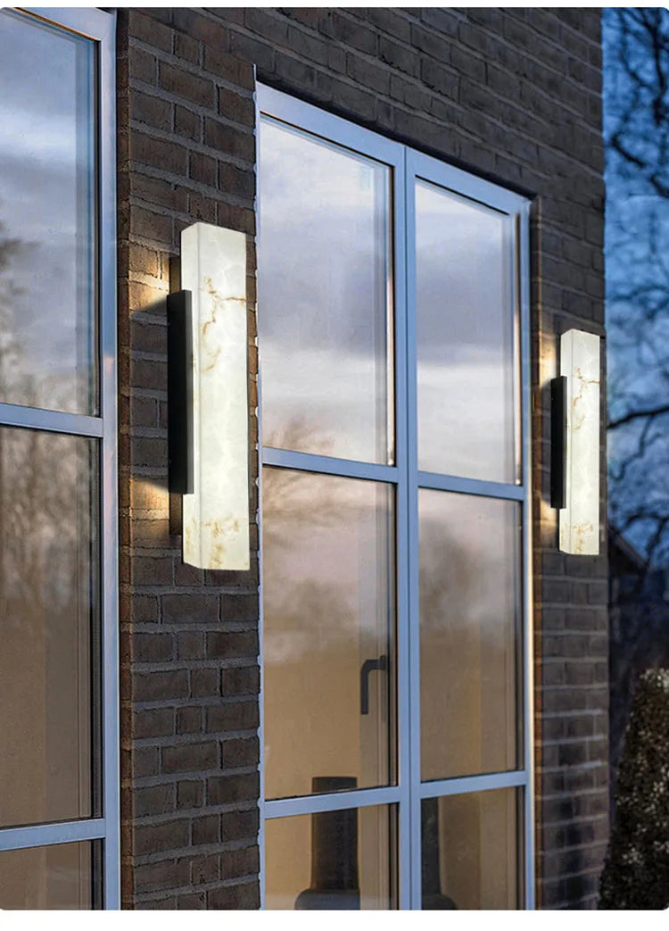 SOLMAR Marmeren LED Wandlamp - buitenverlichting