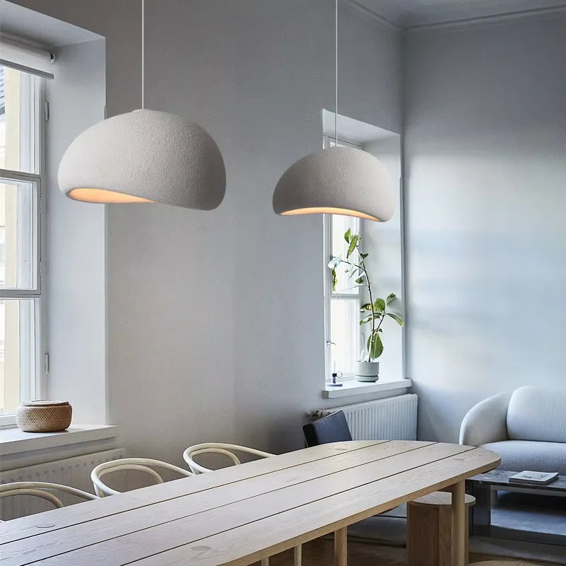 WabiGlow – Moderne Wabi Sabi LED Hanglamp voor Woonkamer, Eetkamer & Slaapkamer - hanglampen - close-up