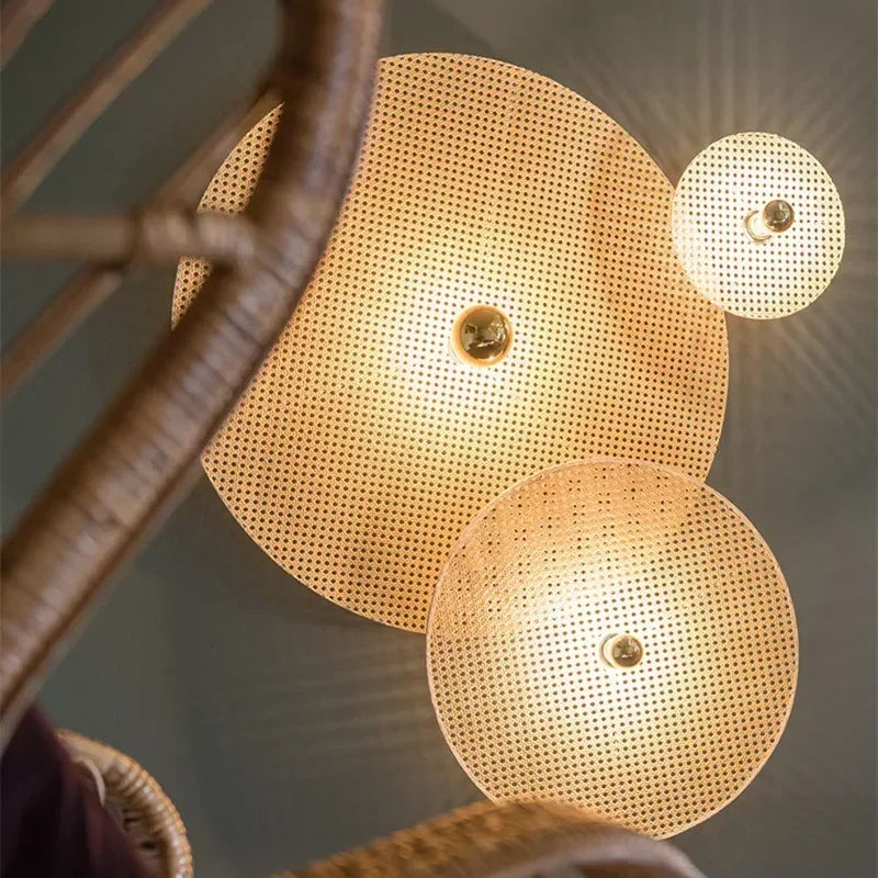 RattanHikari Handgemaakte Japanse Bamboe Wandlamp - wandlamp
