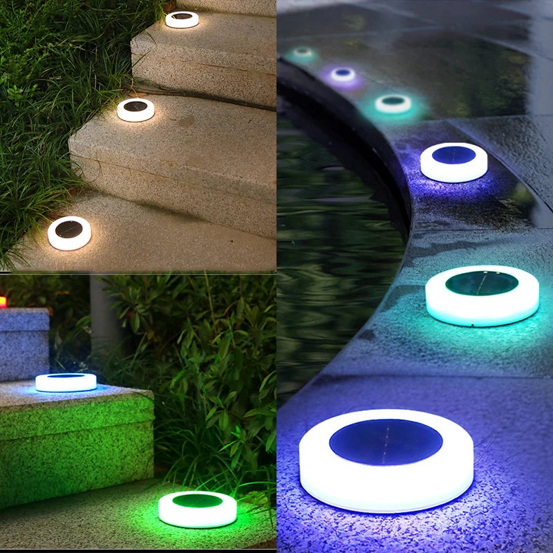 Moderne Zonne-Energie LED Tuinlamp - buitenverlichting - sfeerbeeld
