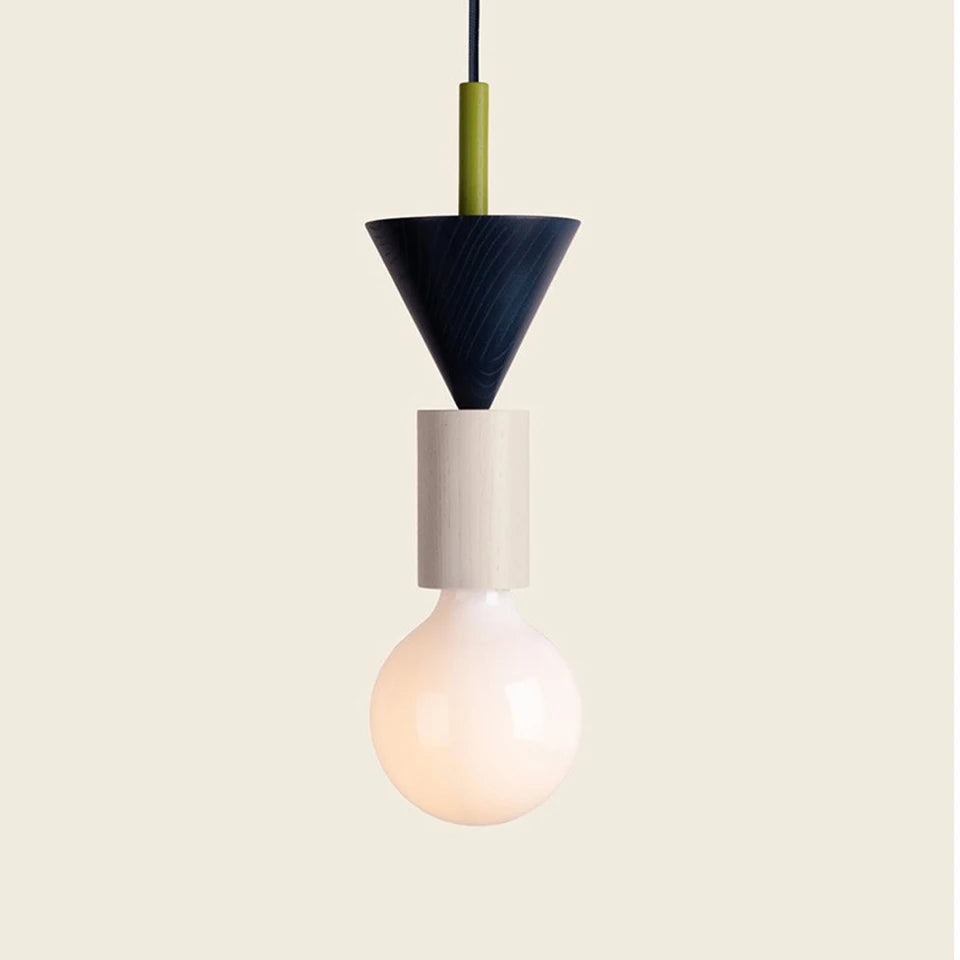 Nordic Wooden Glow - plafondlamp - in de kamer