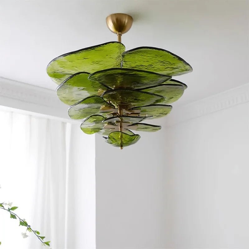 VetriLotus Murano Lotus Leaf Chandelier