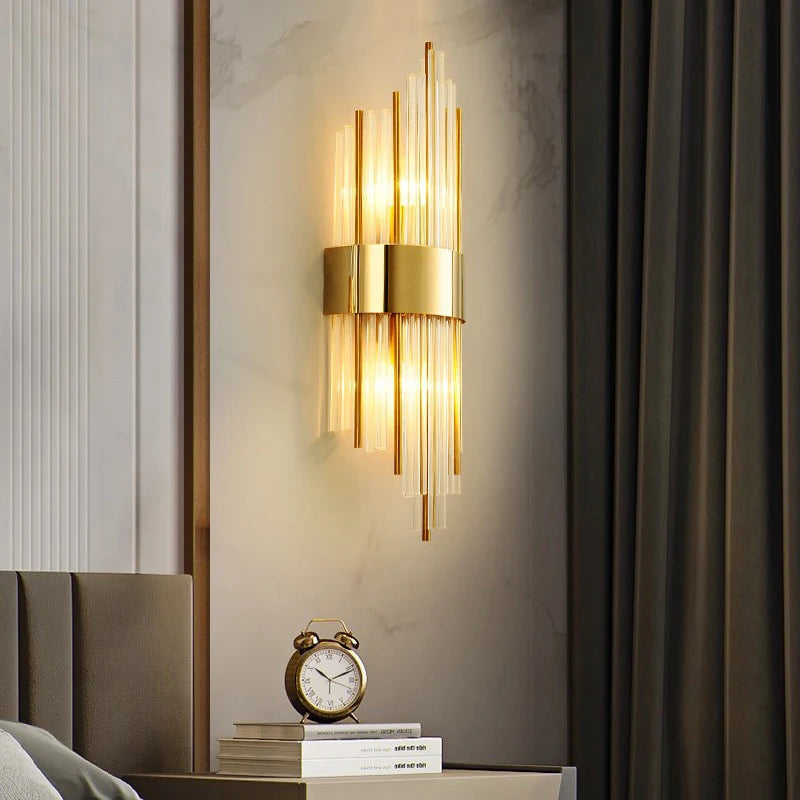 AuriLux Nordic Kristallen Wandlamp - wandlampen - sfeerbeeld