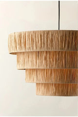 ZENLUMI Japanese Wicker Pendant Lamp