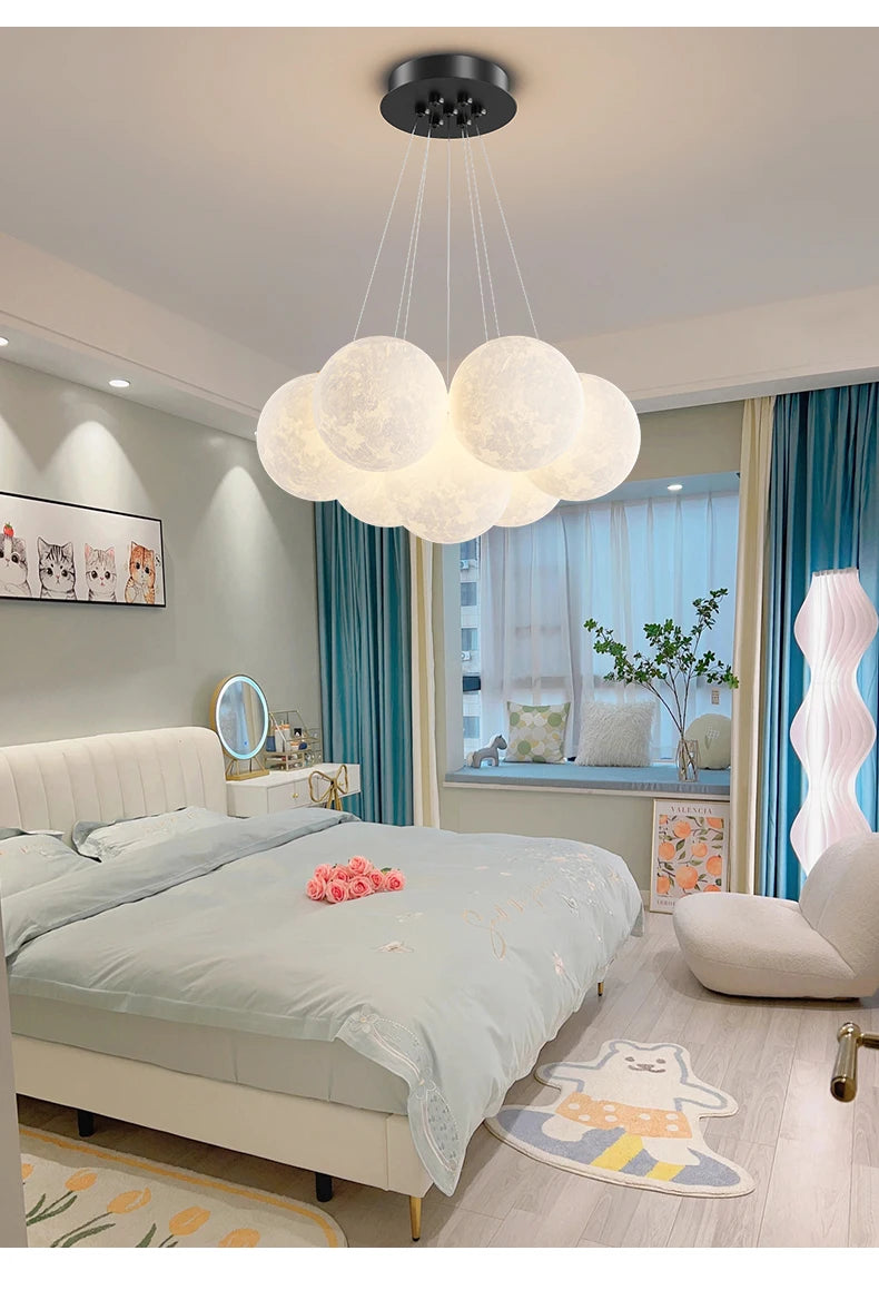 DreamGlow KidsChandelier – Moderne 3D-Print Kinderkamer Hanglamp - hanglampen