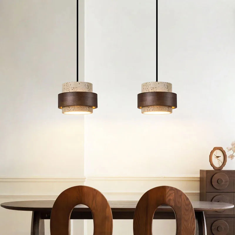 LumiStone Natuursteen LED Hanglamp - hanglampen - in de kamer