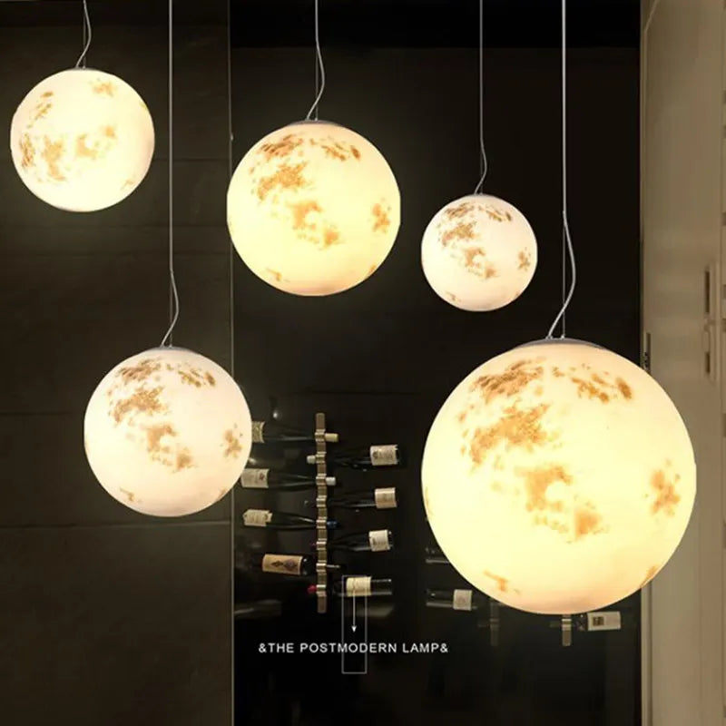 LunaNord – Scandinavische Volle Maan Hanglamp - hanglampen - gemonteerd