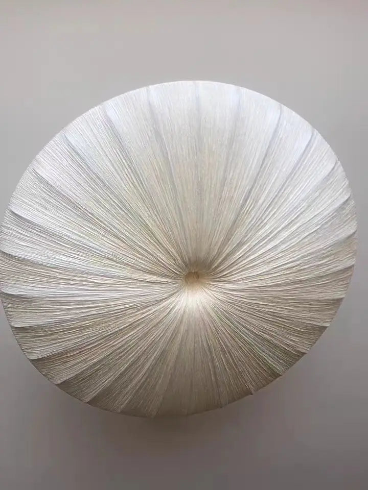 Wabi-Sabi Luxe Stoffen LED Plafondlamp – Minimalistische Rond Vliegende Schotel Hanglamp - hanglampen - in de kamer
