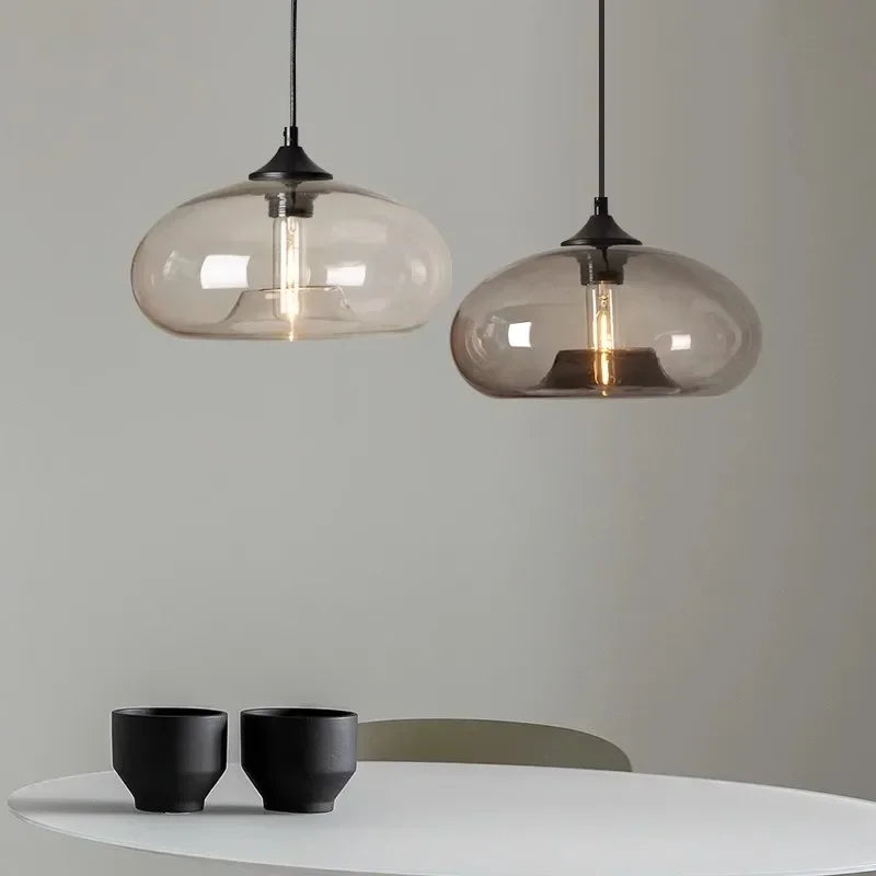 Moderne Kleurrijke Glazen Hanglamp - hanglampen - sfeerbeeld