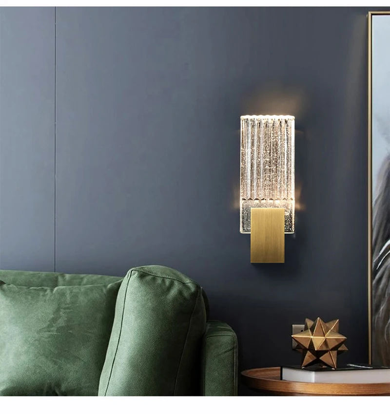 AuroraLux Bubble Wandlamp – Luxe Gouden LED - wandlamp - sfeerbeeld